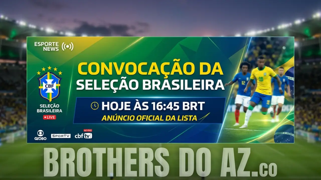 Leia mais sobre o artigo Convocação da Seleção Brasileira acontece às 16:45